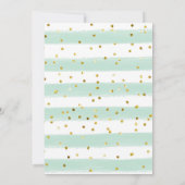 Invitation Fête d'anniversaire pour camion crème glacée bleu (Dos)