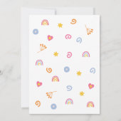 Invitation Fête d'anniversaire pour enfant (Dos)