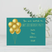 Invitation Fête d'anniversaire pour enfant en bas âge (Debout devant)