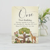 Invitation Fête d'anniversaire pour enfants (Debout devant)