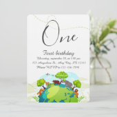 Invitation Fête d'anniversaire pour enfants (Debout devant)