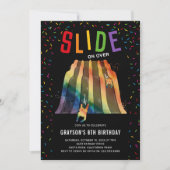 Invitation Fête d'anniversaire pour enfants au parc de glissa (Devant)