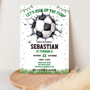 Invitation Fête d'anniversaire pour enfants de football