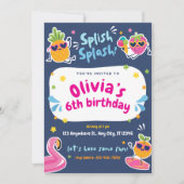 Invitation Fête d'anniversaire pour enfants d'été (Devant)