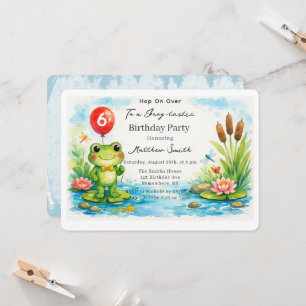 Invitation Fête d'anniversaire pour enfants Hop On Over