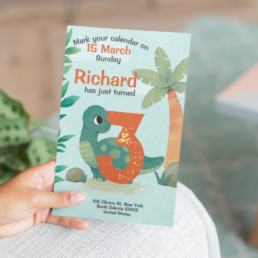 Invitation Fête d'anniversaire pour enfants sur le thème des