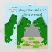 Invitation Fête d'anniversaire pour enfants sur le thème des (Devant / Derrière)