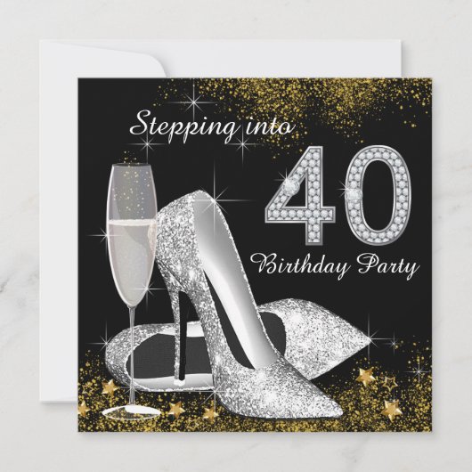Invitation Fête d'anniversaire pour entrer dans la quarantain (Devant)