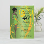 Invitation Fête d'anniversaire pour fille adulte | do-it-your (Debout devant)