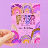 Invitation Fête d'anniversaire pour filles de 4 ans