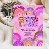 Invitation Fête d'anniversaire pour filles de 4 ans