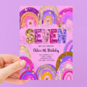 Invitation Fête d'anniversaire pour filles de 7 ans
