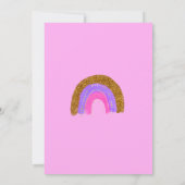 Invitation Fête d'anniversaire pour filles de 7 ans (Dos)
