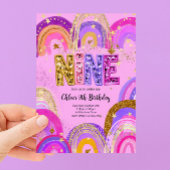 Invitation Fête d'anniversaire pour filles de 9 ans