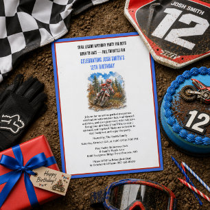 Invitation Fête d'anniversaire pour garçon de 12 ans pour mot