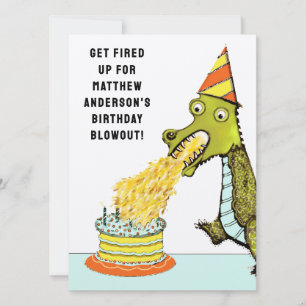 Invitation Fête d'anniversaire pour garçons