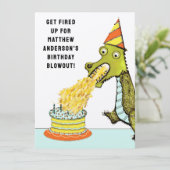 Invitation Fête d'anniversaire pour garçons (Debout devant)