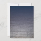 Invitation Fête d'anniversaire pour homme bleu rustique (Dos)