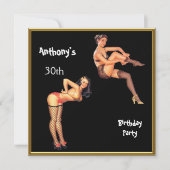 Invitation Fête d'anniversaire pour hommes de n'importe quel  (Devant)