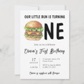 Invitation Fête d'anniversaire pour le premier anniversaire d (Devant)