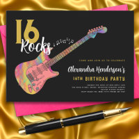 Fête d'anniversaire pour les 16 ans sur du Rock an