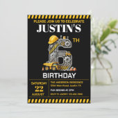 Invitation Fête d'anniversaire pour les 6 ans de Construction (Debout devant)