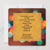 Invitation Fête d'anniversaire pour les 75 ans (Dos)