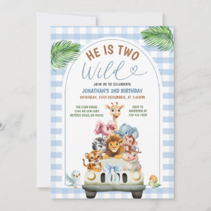Invitation Fête d'anniversaire pour les deux ans de Blue avec
