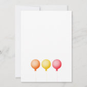 Invitation Fête d'anniversaire pour les deux ans d'un chat av (Dos)