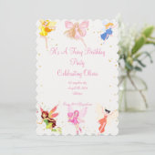 INVITATION FÊTE D'ANNIVERSAIRE POUR LES FILLES (Debout devant)