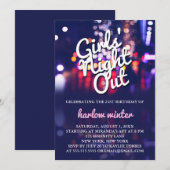 Invitation Fête d'anniversaire pour les filles (Devant / Derrière)