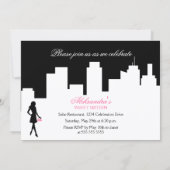 Invitation Fête d'anniversaire pour les seize ans (Dos)