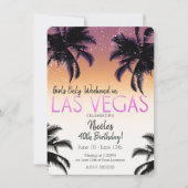 Invitation Fête d'anniversaire pour un week-end entre filles  (Devant)