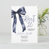 Invitation Fête d'anniversaire pour une adolescente de seize  (Debout devant)