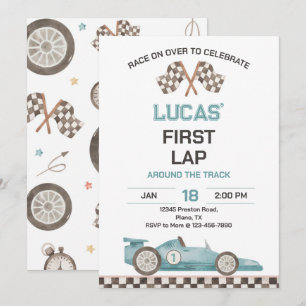 Invitation Fête d'anniversaire Première Tour de Voiture de Co