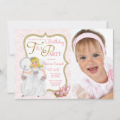 Invitation Fête d'anniversaire Princesse Thé (Devant)