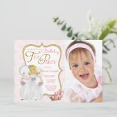 Invitation Fête d'anniversaire Princesse Thé (Debout devant)