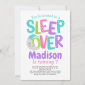 Invitation Fête d'anniversaire Pyjama Party (Devant)