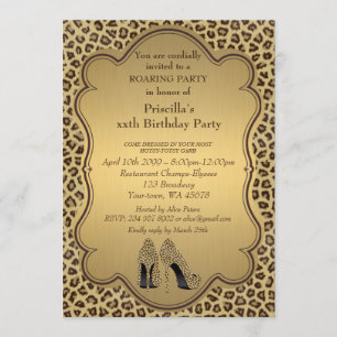 Invitation Fête d'anniversaire, quel que soit l'âge, Chaussur