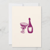 Invitation Fête d'anniversaire Quirky Sips and Dips (Dos)