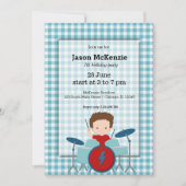 Invitation Fête d'anniversaire Rock Star (Devant)