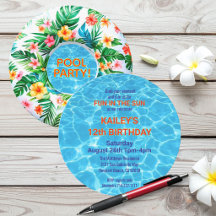 Fête d'anniversaire ronde de flotteur de piscine t