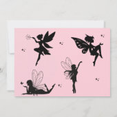 Invitation fête d'anniversaire rose (Dos)