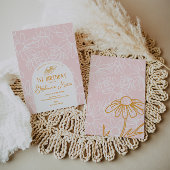 Invitation Fête d'anniversaire rose Daisy