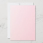 Invitation Fête d'anniversaire rose et blanc (Dos)