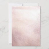 Invitation Fête d'anniversaire Rose Gold Drips 16 ans (Dos)