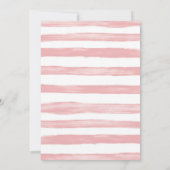 Invitation Fête d'anniversaire rose tropical (Dos)