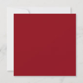Invitation Fête d'anniversaire rouge et or à Paris (Dos)