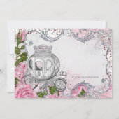 Invitation Fête d'anniversaire royale Princesse (Dos)