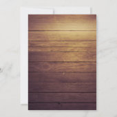 Invitation Fête d'anniversaire Rustic Wood Mason Jar String l (Dos)